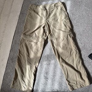 White Sierra Womens Khaki Hiking/ Zip-off Pants